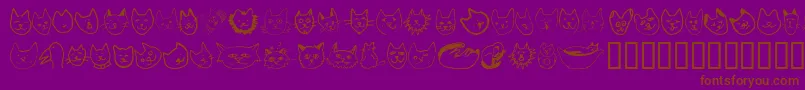 Linusface Font – Brown Fonts on Purple Background