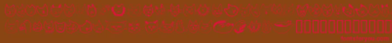 Linusface Font – Red Fonts on Brown Background