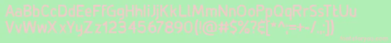 DeLuxeBold Font – Pink Fonts on Green Background