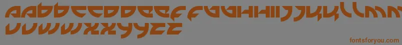 Mercenary Font – Brown Fonts on Gray Background