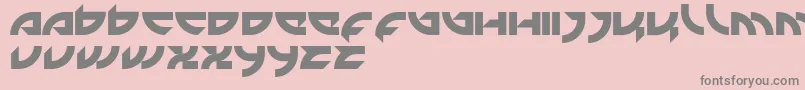 Mercenary Font – Gray Fonts on Pink Background