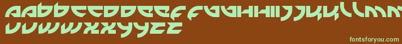 Mercenary Font – Green Fonts on Brown Background