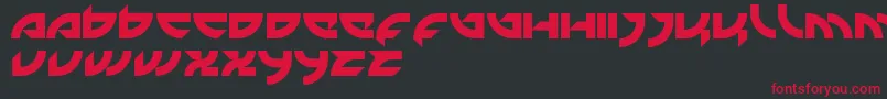 Mercenary Font – Red Fonts on Black Background
