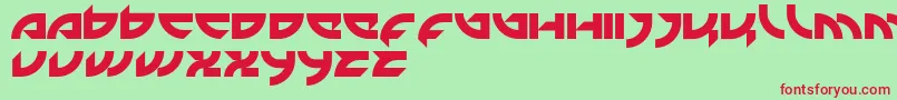 Mercenary Font – Red Fonts on Green Background