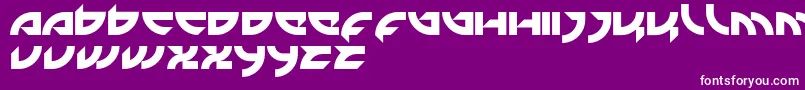 Mercenary Font – White Fonts on Purple Background