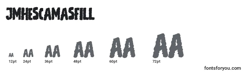 JmhEscamasFill Font Sizes