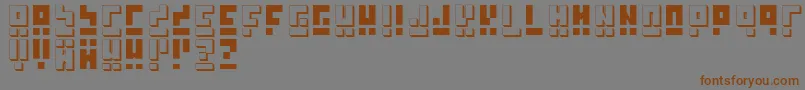 Шрифт OhJayDker – коричневые шрифты на сером фоне
