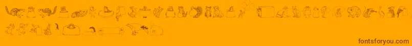 Подробнее о шрифте Zooland Шрифт Zooland – коричневые шрифты на оранжевом фоне