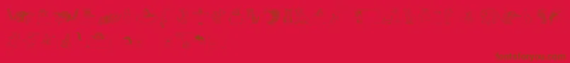 Zooland Font – Brown Fonts on Red Background