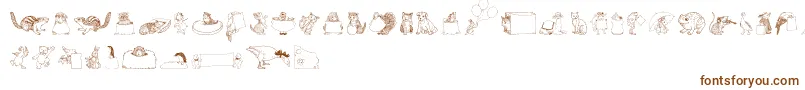 Zooland Font – Brown Fonts on White Background