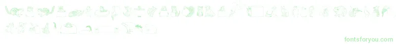 Zooland Font – Green Fonts on White Background