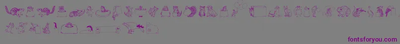Zooland Font – Purple Fonts on Gray Background