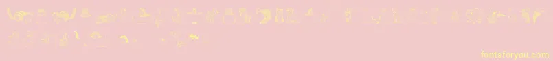 Zooland Font – Yellow Fonts on Pink Background