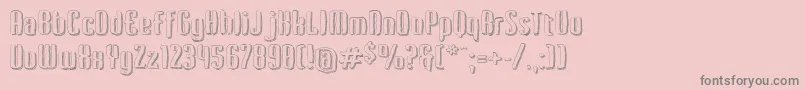 Kerata Font – Gray Fonts on Pink Background