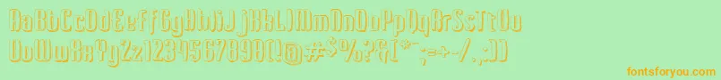 Kerata Font – Orange Fonts on Green Background