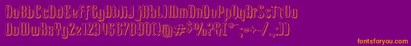 Kerata Font – Orange Fonts on Purple Background