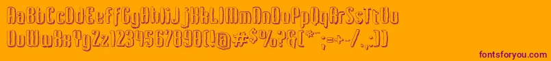 Kerata Font – Purple Fonts on Orange Background