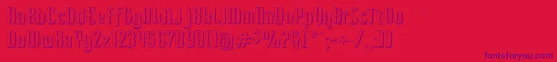 Kerata-Schriftart – Violette Schriften auf rotem Hintergrund