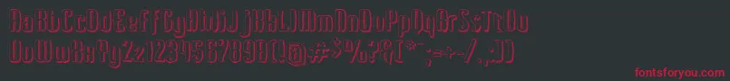 Kerata Font – Red Fonts on Black Background