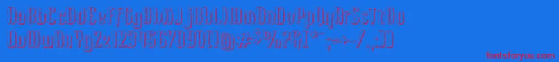Kerata Font – Red Fonts on Blue Background
