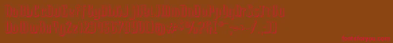 Kerata Font – Red Fonts on Brown Background