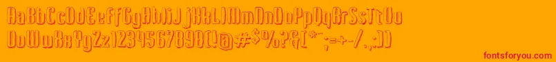 Kerata Font – Red Fonts on Orange Background