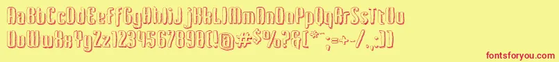 Kerata Font – Red Fonts on Yellow Background