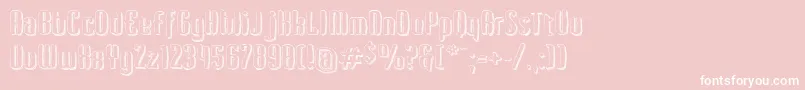Kerata Font – White Fonts on Pink Background