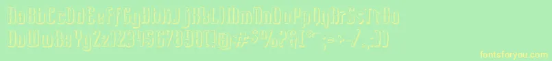 Kerata Font – Yellow Fonts on Green Background