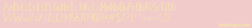 LeonsFontSickCity Font – Yellow Fonts on Pink Background