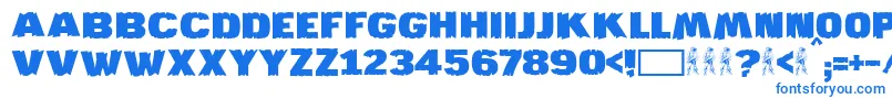 JmhKatan Font – Blue Fonts on White Background