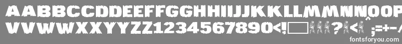 JmhKatan Font – White Fonts on Gray Background