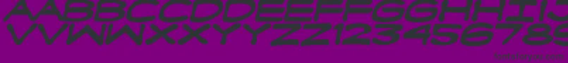 Шрифт Fanboyhcb – чёрные шрифты на фиолетовом фоне
