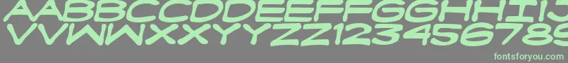 Fanboyhcb Font – Green Fonts on Gray Background