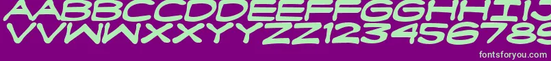 Fanboyhcb Font – Green Fonts on Purple Background