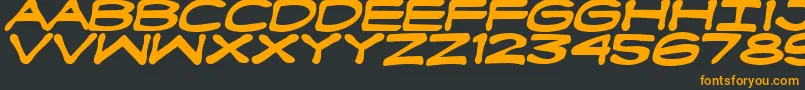 Fanboyhcb Font – Orange Fonts on Black Background