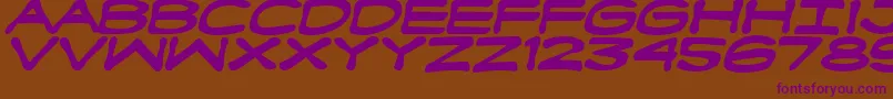 Fanboyhcb Font – Purple Fonts on Brown Background