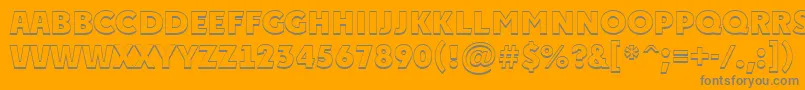 APlakattitul3DExtrabold Font – Gray Fonts on Orange Background