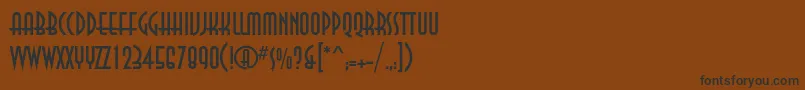 Подробнее о шрифте Annac Шрифт Annac – чёрные шрифты на коричневом фоне
