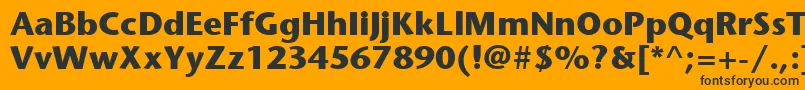 ItcStoneSansLtBold Font – Black Fonts on Orange Background