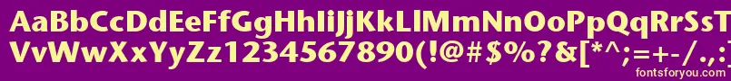 ItcStoneSansLtBold Font – Yellow Fonts on Purple Background