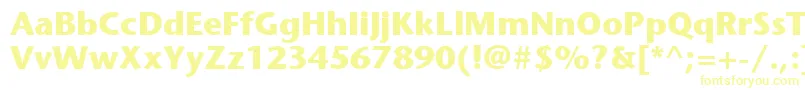Шрифт ItcStoneSansLtBold – жёлтые шрифты
