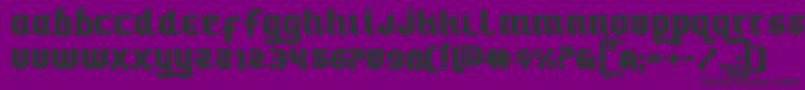 Empirecrownexpand Font – Black Fonts on Purple Background