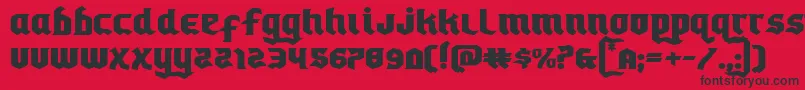 Empirecrownexpand Font – Black Fonts on Red Background