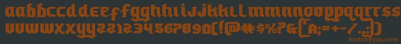 Empirecrownexpand Font – Brown Fonts on Black Background