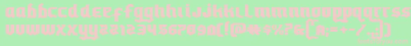 Empirecrownexpand Font – Pink Fonts on Green Background