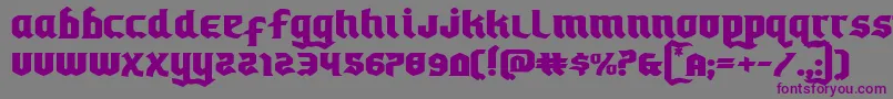 Empirecrownexpand Font – Purple Fonts on Gray Background