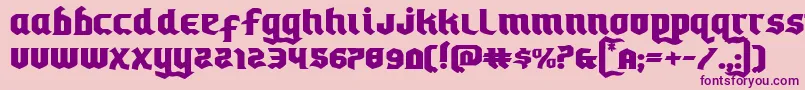 Empirecrownexpand Font – Purple Fonts on Pink Background