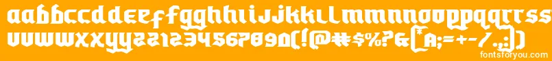 Empirecrownexpand Font – White Fonts on Orange Background