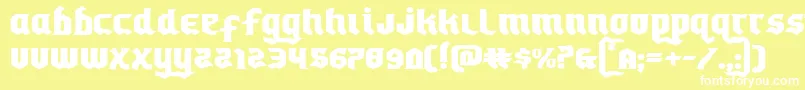 Empirecrownexpand Font – White Fonts on Yellow Background